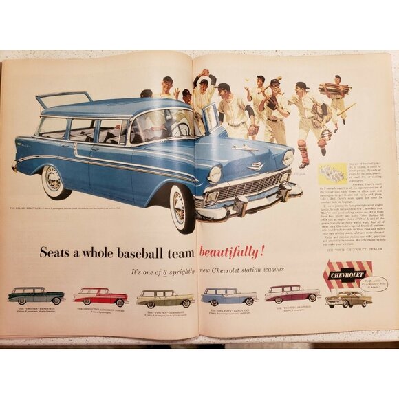 Vtg Magazine Advertising Life Boxing Cars Twisters Prehistoric Life Centerfold - Picture 10 of 12